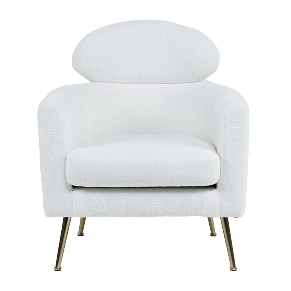 Sitz Home ESPRIT Weiß Silberfarben Metall 71 x 75 x 95 cm