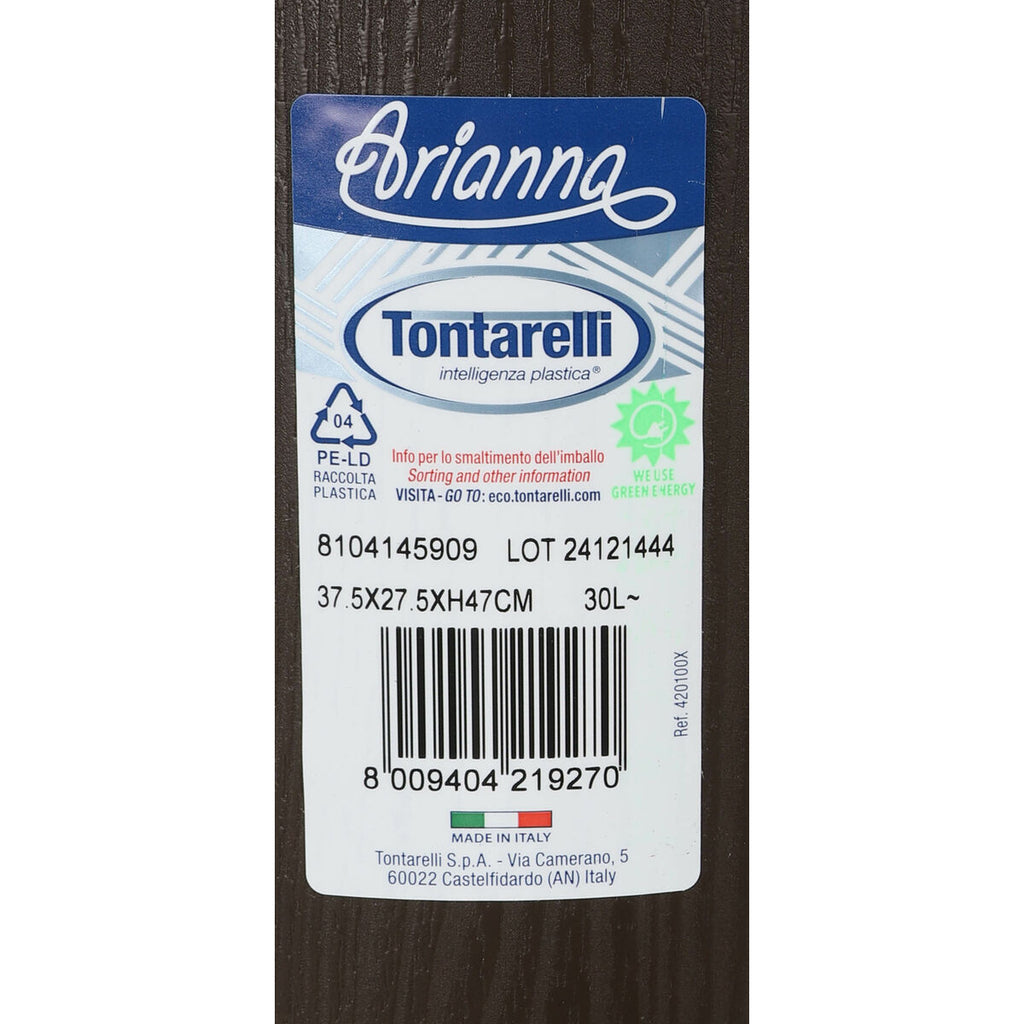 Papierkorb Tontarelli Arianna 30 L Wengue (6 Stück)