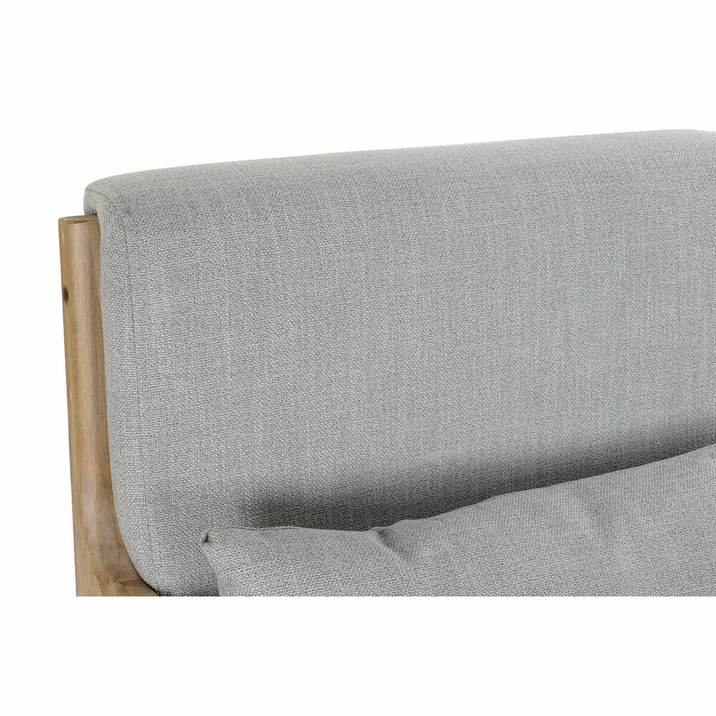 Sitz DKD Home Decor Grau natürlich Polyester Kautschukholz 65 x 83 x 74 cm 66 x 79 x 76 cm