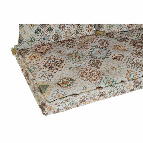 Zweisitzer-Sofa DKD Home Decor Gelb Braun Beige 145 x 76 x 13 cm