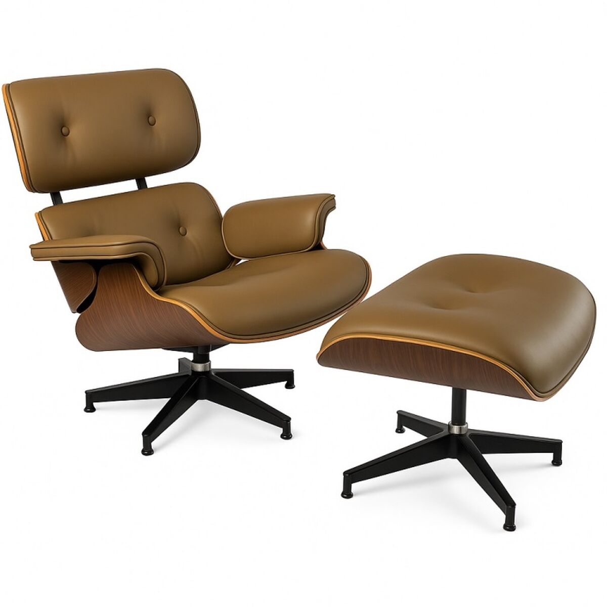 Sitz Home ESPRIT Braun Camel Nussbaumholz 89 X 87 X 79 cm
