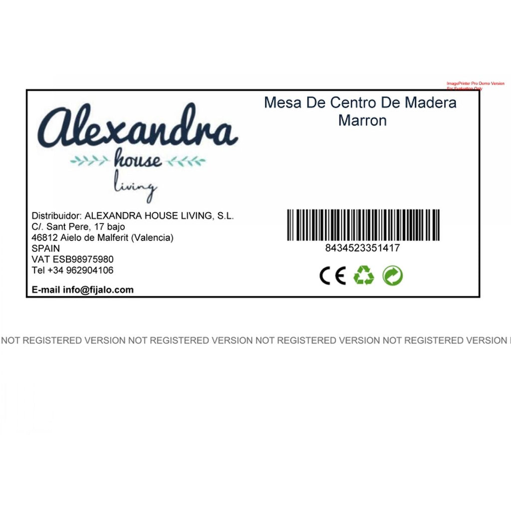 Tischdekoration Alexandra House Living Weiß Tannenholz Holz MDF 66 x 81 x 66 cm