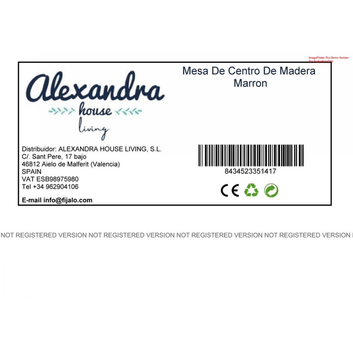 Tischdekoration Alexandra House Living Weiß Tannenholz Holz MDF 66 x 81 x 66 cm