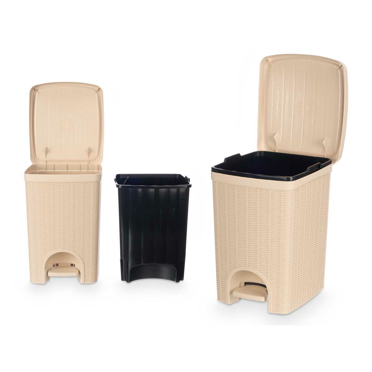 Papierkorb Stefanplast 30796 Beige Kunststoff 20 L (6 Stück)