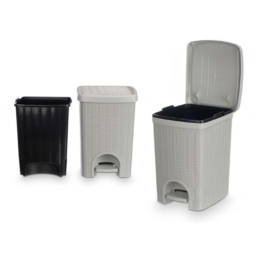 Papierkorb Stefanplast 30798 30798 Hellgrau Kunststoff 20 L (6 Stück)
